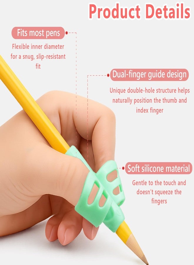 Ceemiaa 4-Pack Pencil Grips for Kids - Handwriting Trainer & Posture Correction Holder for Toddlers, Preschoolers, and Special Needs Children - Image 5